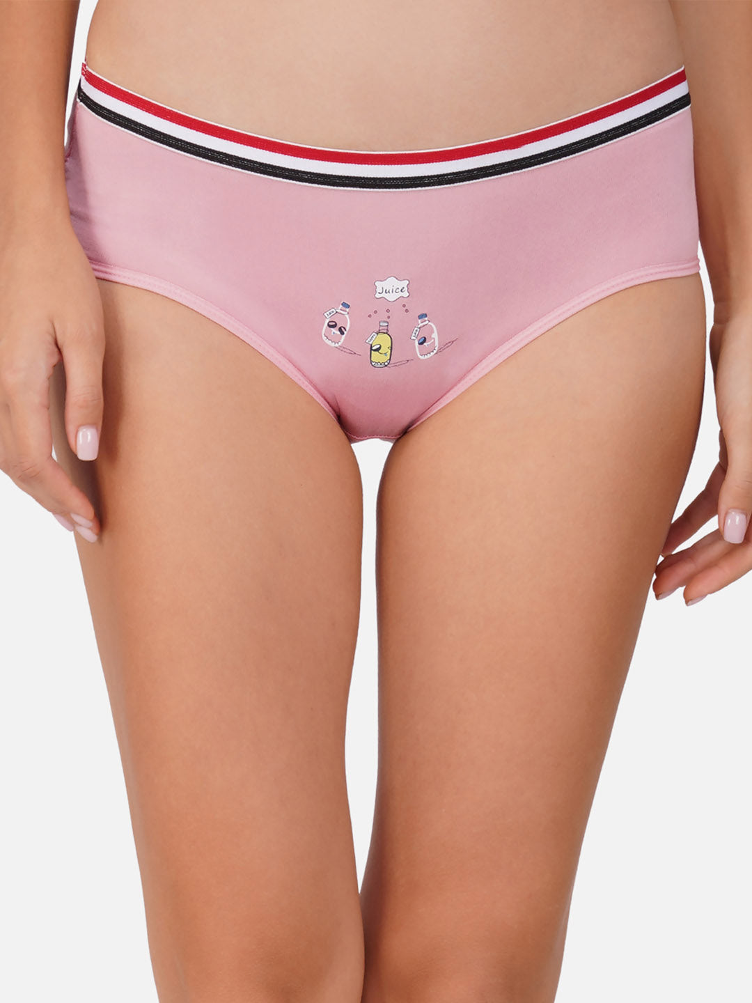 Ksvry Women's Cotton Slim Fit stripe Elastic Candy Hipster Brief