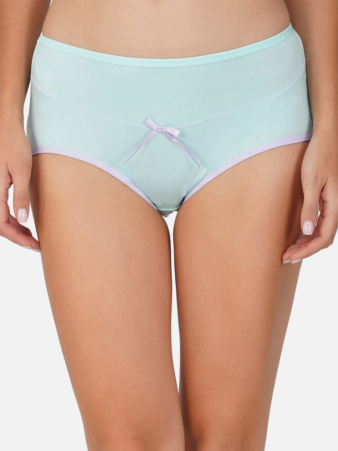 Ksvry Women's Imported Cotton Stripe Elastic Candy Hipster Brief