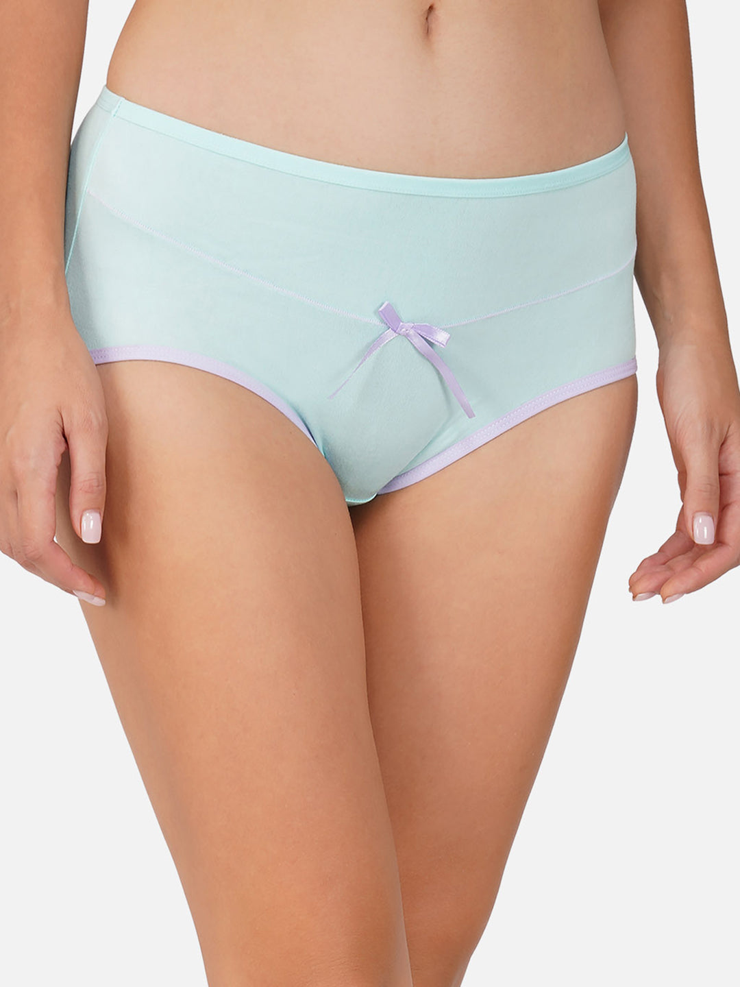 Ksvry Women's Imported Cotton Stripe Elastic Candy Hipster Brief
