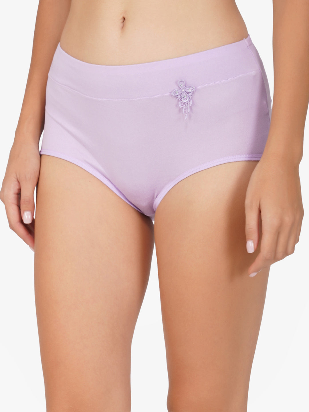 Ksvry Women's Imported Cotton Slim Fit Candy Hipster Brief