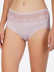 Ksvry Women's Imported Cotton Teenagers stripe Elastic Hipster Brief