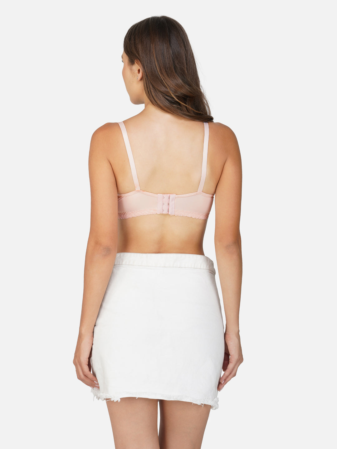 Ksvry Women's Pearl T-Shirt Bra Wired Pushup- Basic
