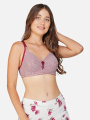 Ksvry Women's Thin D Cup Push Up Wireless Bra