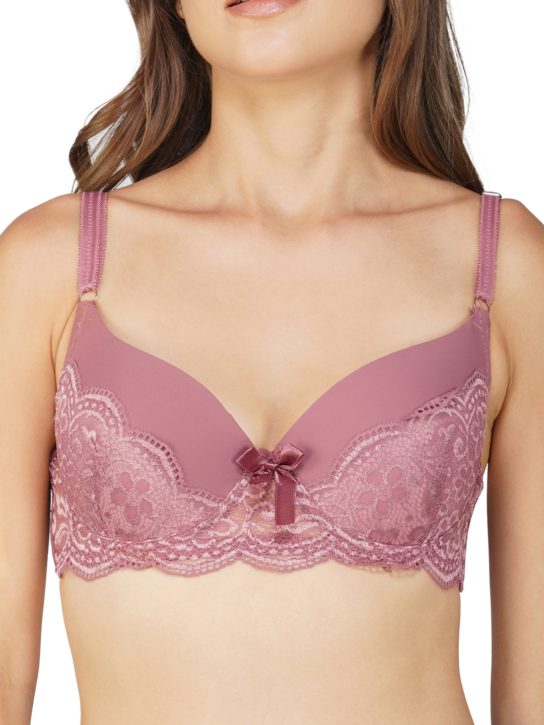 Ksvry Women's Lace Detailing Pushup Bra