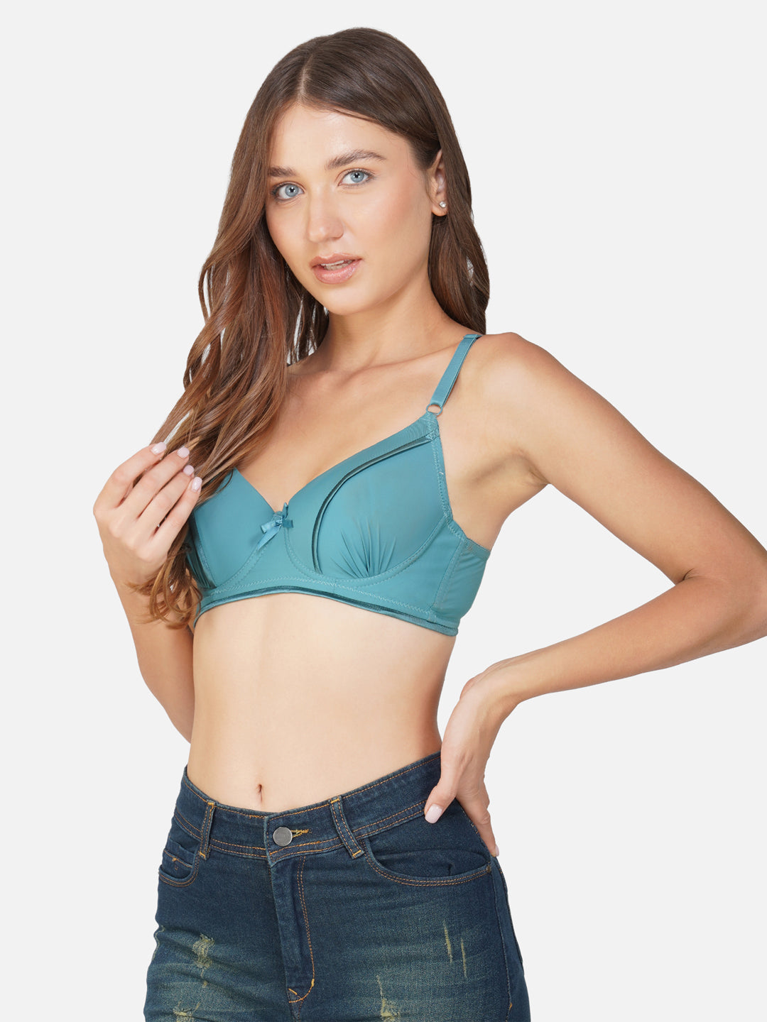 Ksvry Women's Foreign Trade Lace Embroidery Large Size Bra