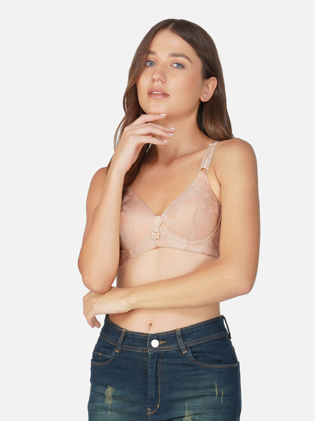 Ksvry Women's Single Padded Fashionable Comfort Bra