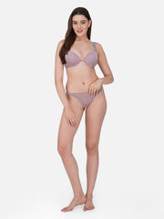 Ksvry Women's Lingerie Set of Floral Lace Padded Bras