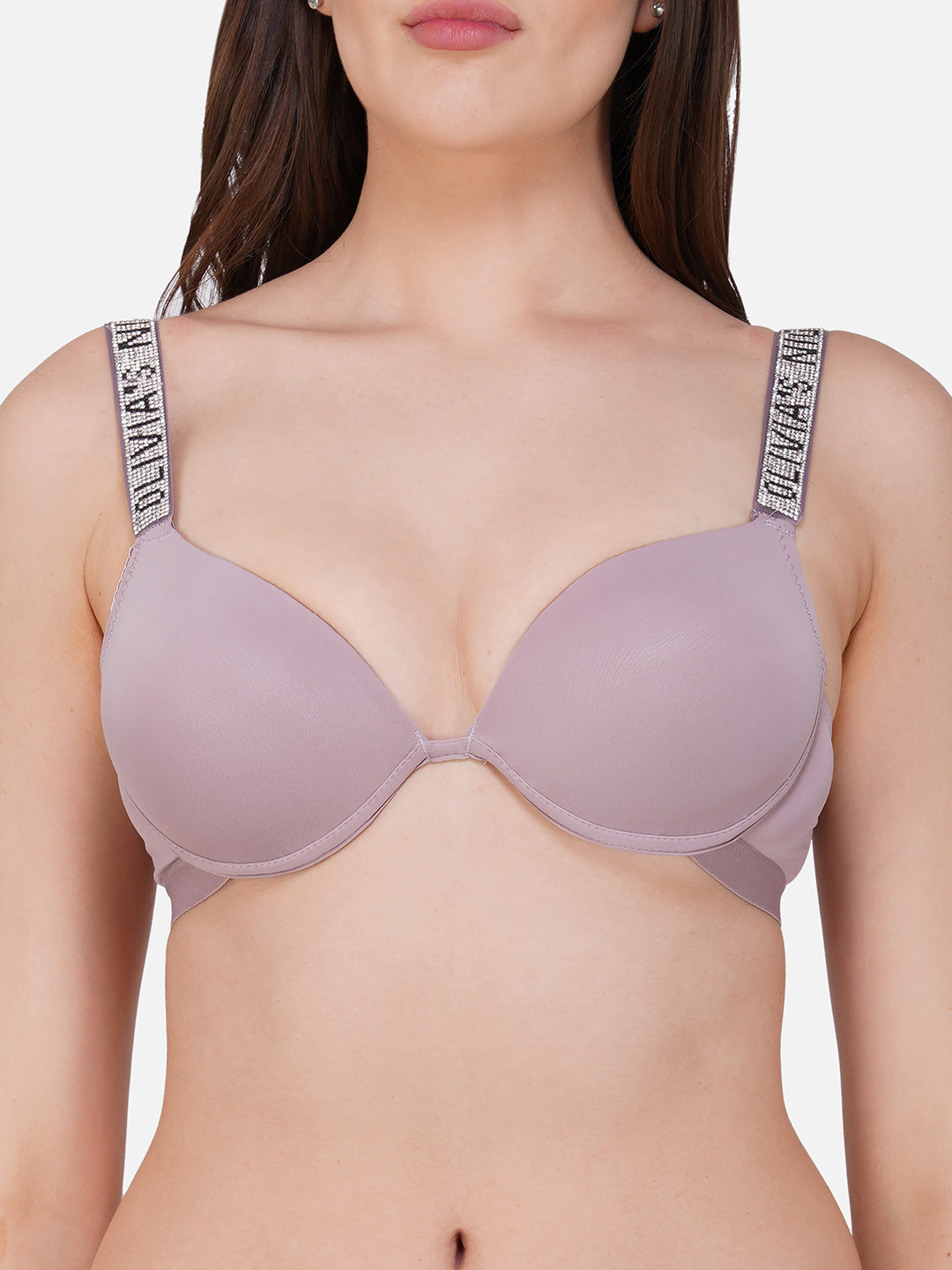 Ksvry Women's Lingerie Set of Floral Lace Padded Bras