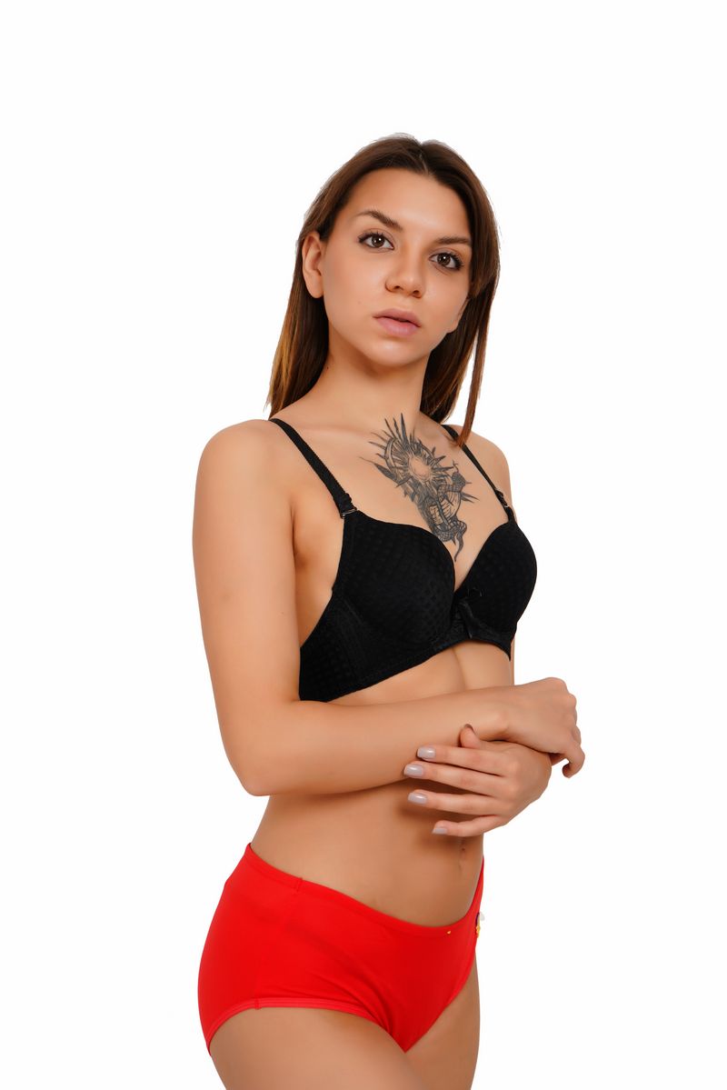 Ksvry Women Elegant Seamless Glossy Gathering Bra