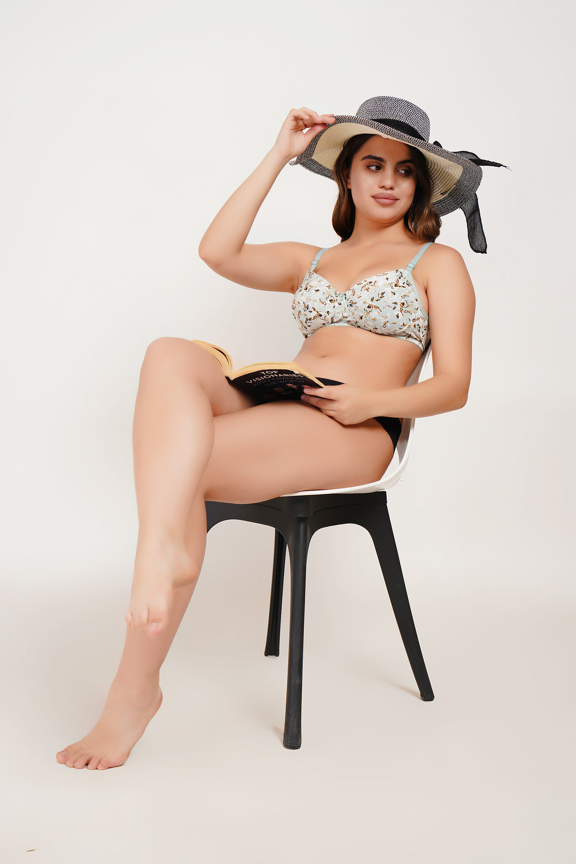 Ksvry Women’s Padded Printed Bra Sea Green Color – Everyday | Casual