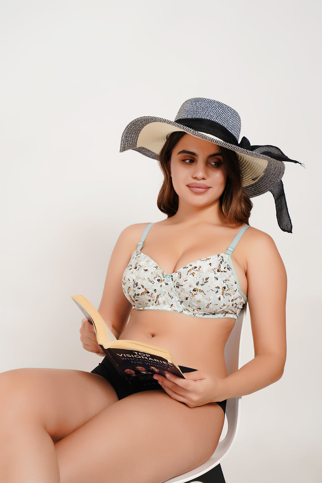 Ksvry Women’s Padded Printed Bra Sea Green Color – Everyday | Casual