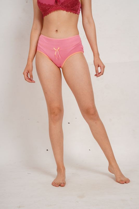 Ksvry Women's Imported Cotton Stripe Elastic Candy Hipster Brief