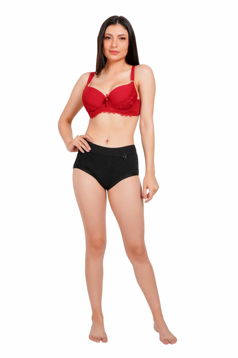 Ksvry Women's Imported Cotton Slim Fit Candy Hipster Brief