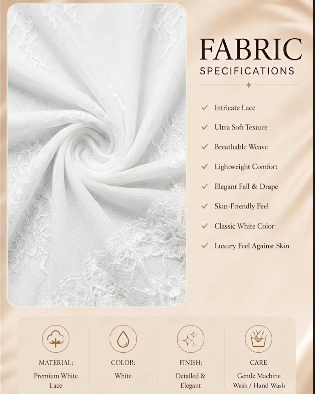 Luxury Satin Nightdress with Sheer Bell-Sleeve Robe ( KSVRY)