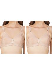 Ksvry Combo Pack of Two Women's Single Padded Fashionable Comfort Bra