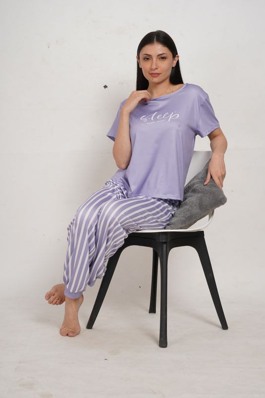 Ksvry Women's Striped Nightwear Set Relax in Style and Comfort
